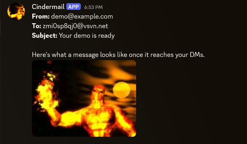 Cindermail product image